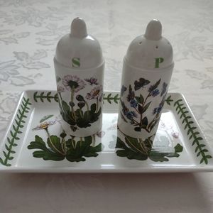 3 items set 1818 Botanic Garden Portmeirion Made in England vintage